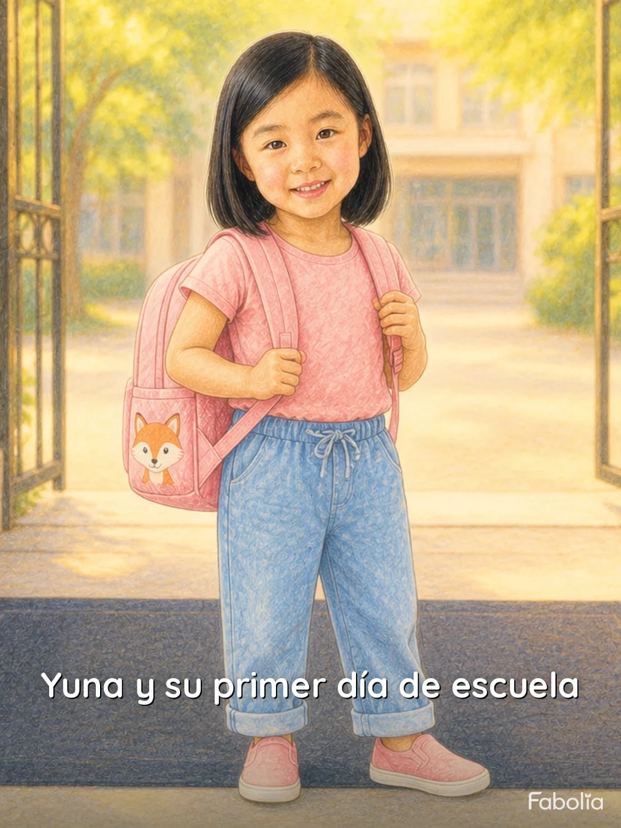Portada · Yuna y su primer día de escuela
